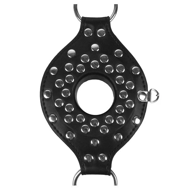 Ouch Xtreme Open Mouth Gag Head Harness With Plug Stopper