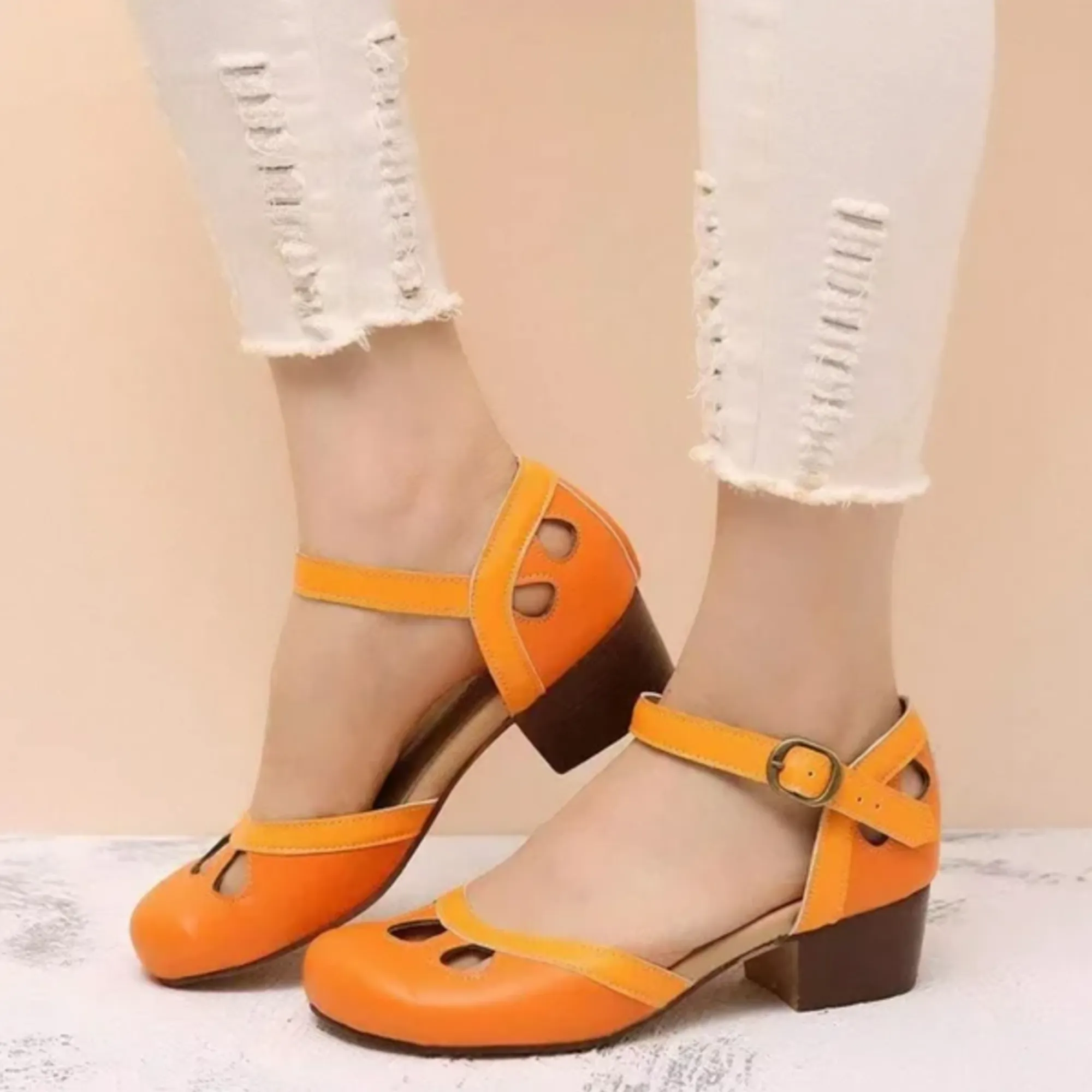 Patti | Comfortable Low-Heeled Sandals