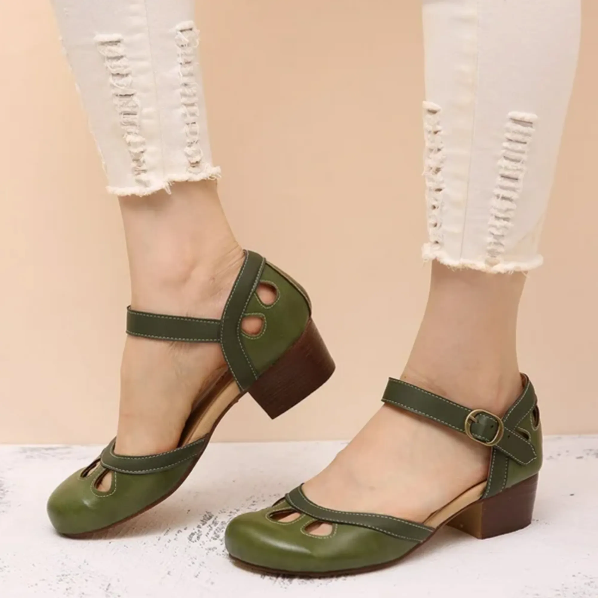 Patti | Comfortable Low-Heeled Sandals