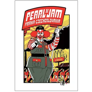 Pearl Jam 2012 Prague,CZE Poster