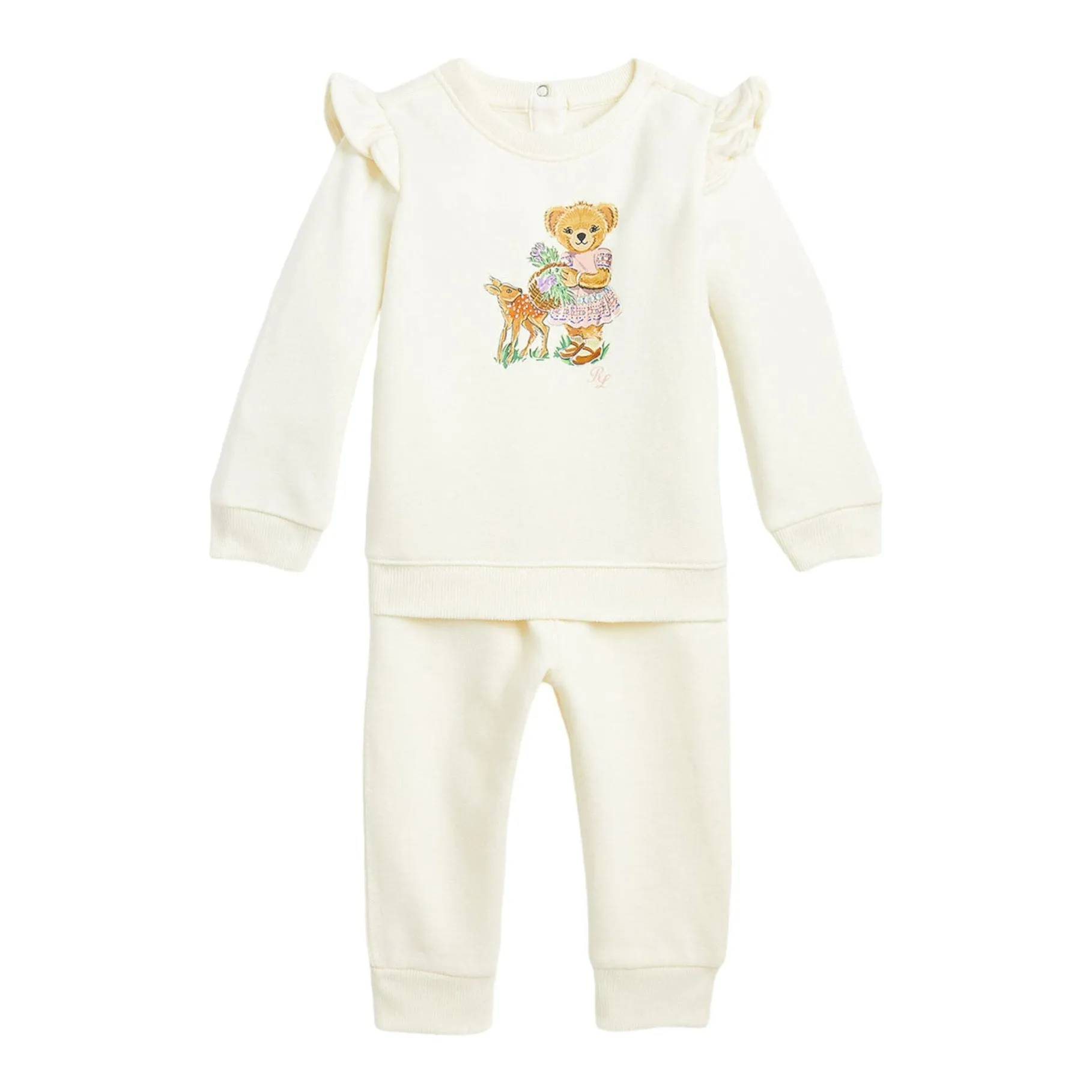 Ralph Lauren - Cream jogging set, Signature bear front print