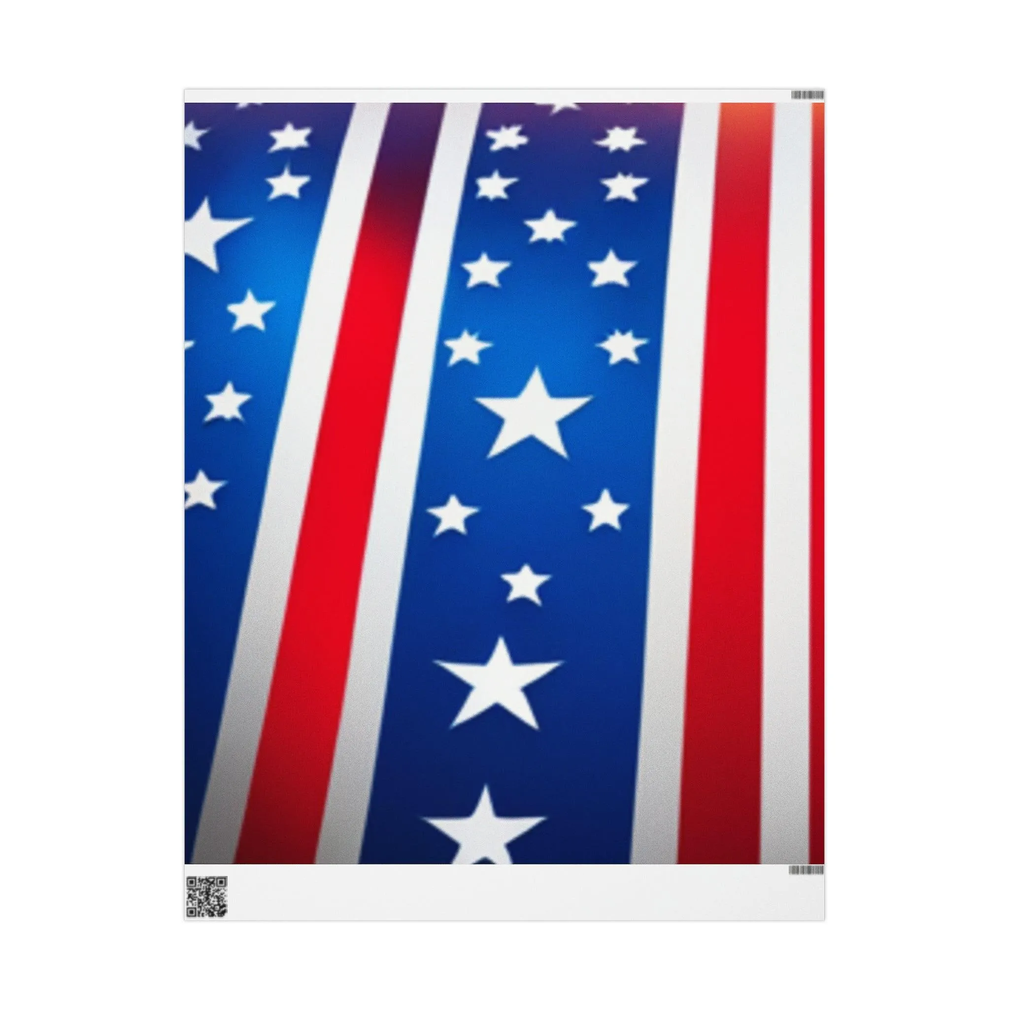 Red White and Blue Patriotic Wrapping Papers