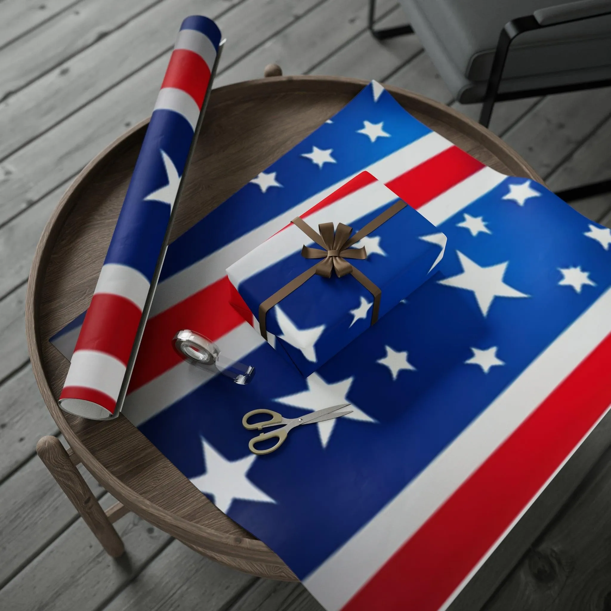 Red White and Blue Patriotic Wrapping Papers