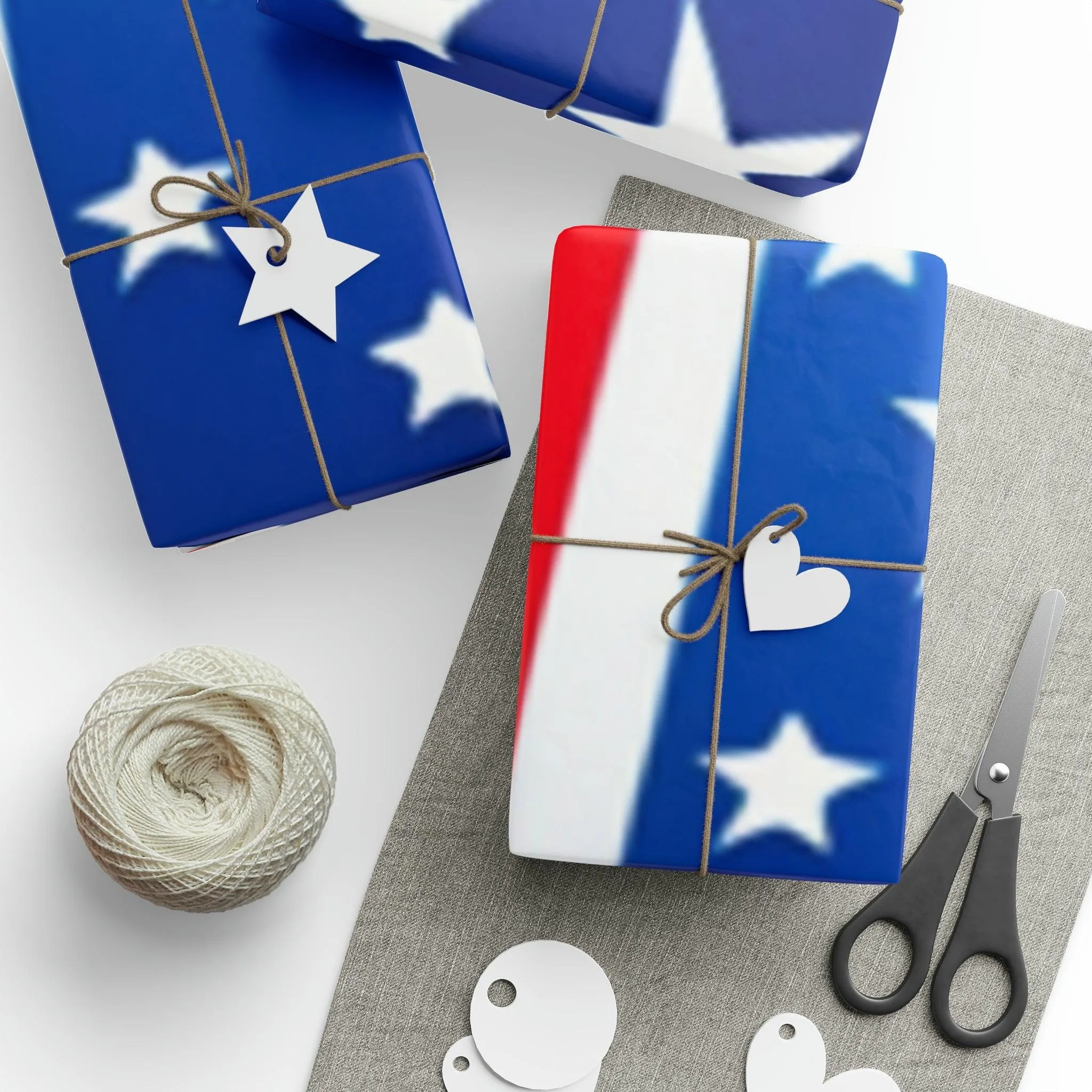 Red White and Blue Patriotic Wrapping Papers