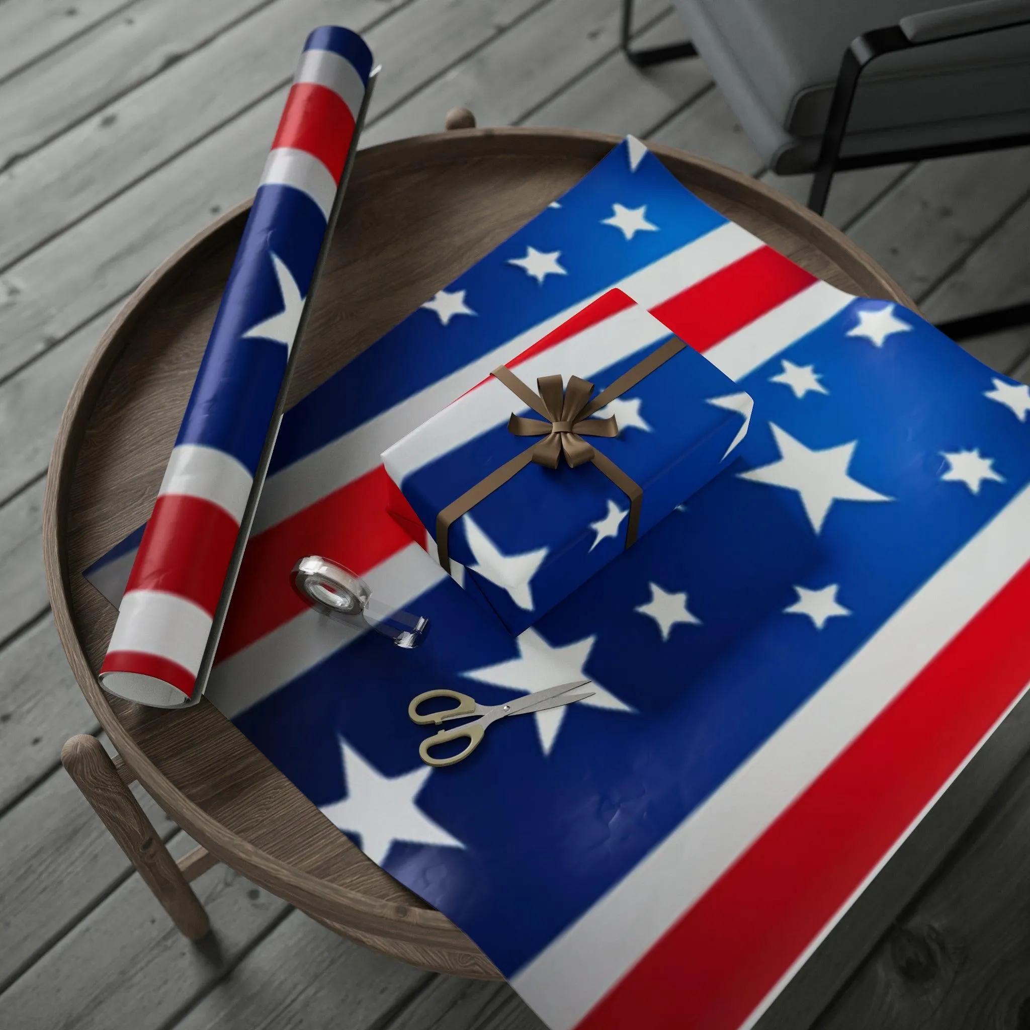Red White and Blue Patriotic Wrapping Papers