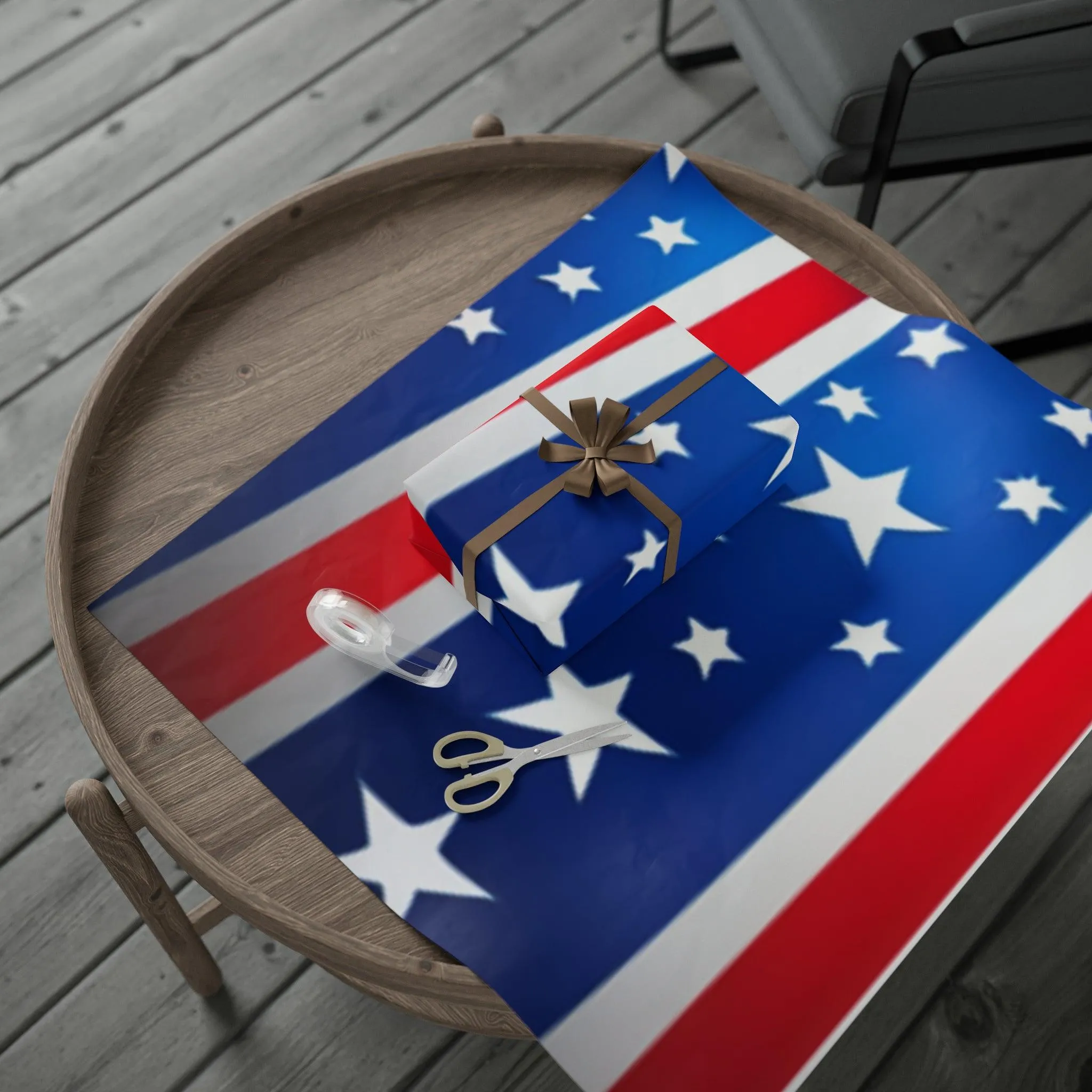 Red White and Blue Patriotic Wrapping Papers