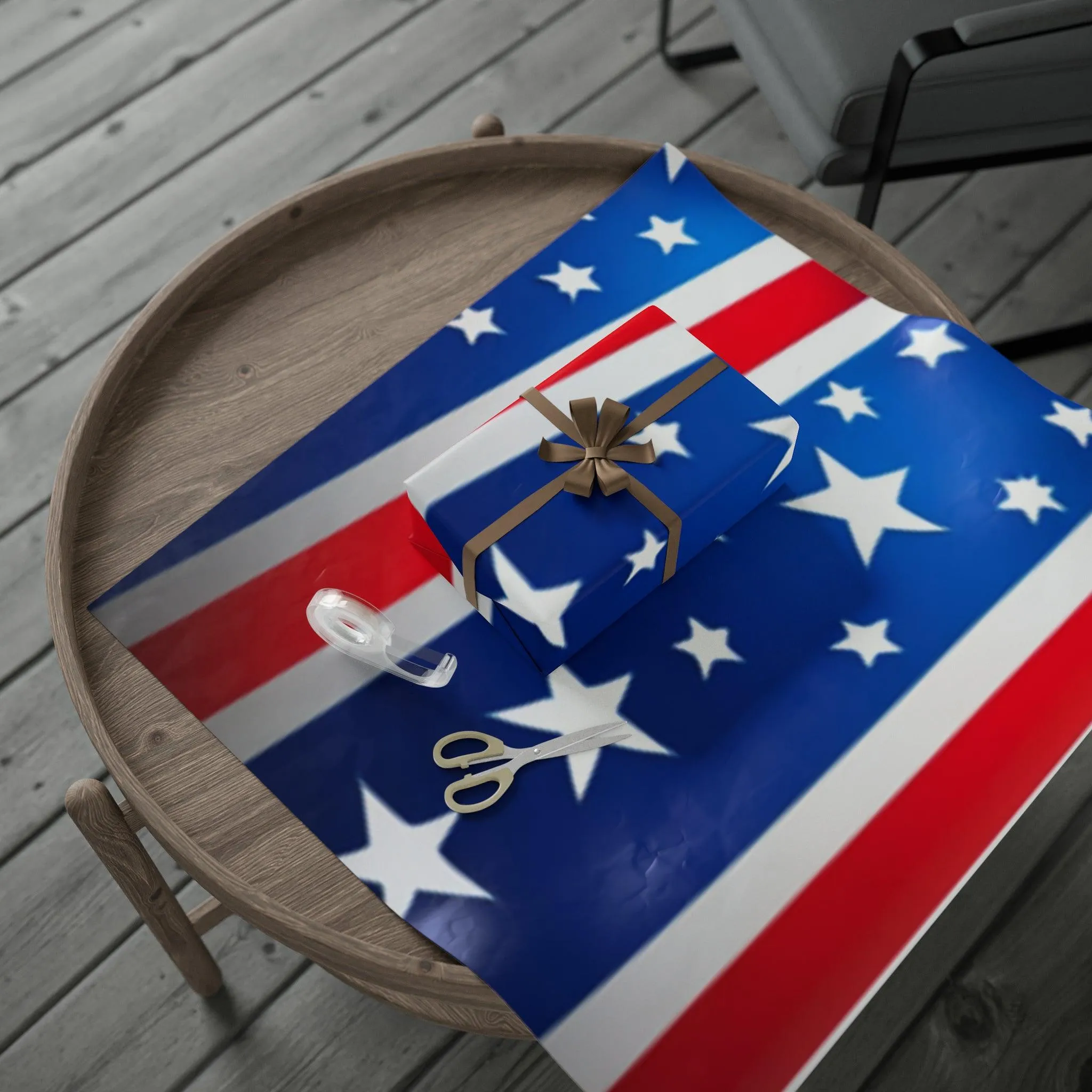Red White and Blue Patriotic Wrapping Papers