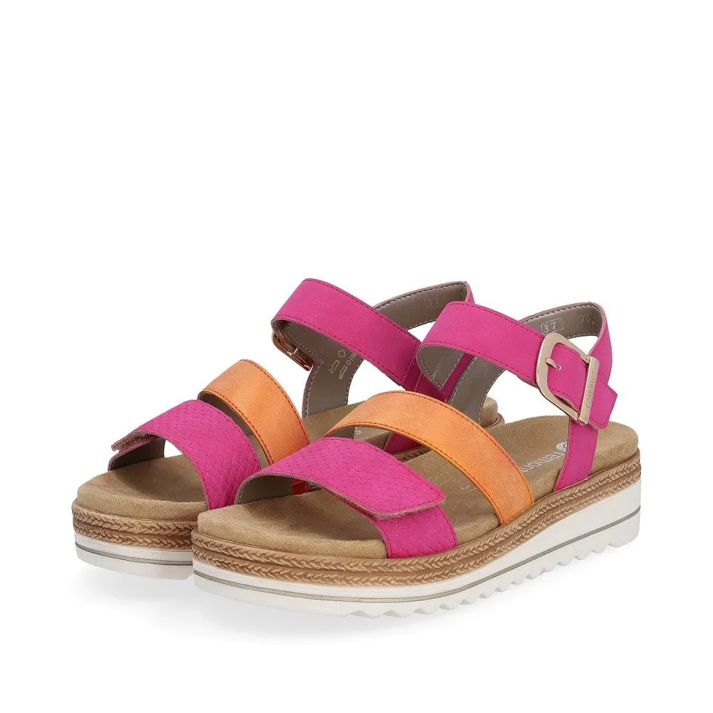 Remonte Sandals D0Q55 Ladies Shoes Pink