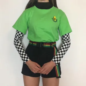 REVIEWS FOR ULZZANG AVOCADO EMBROIDERYGREEN T-SHIRT BY22015