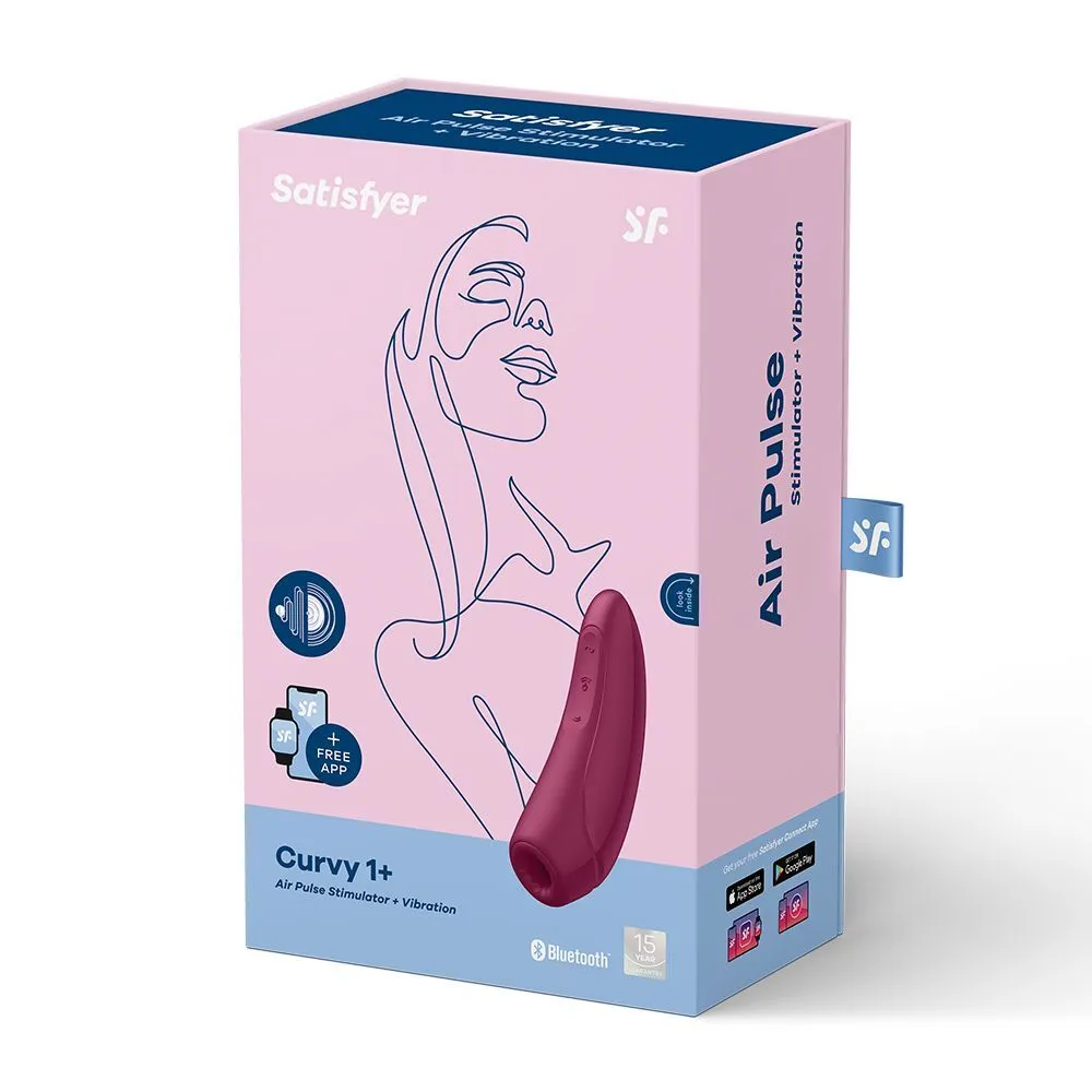 Satisfyer Curvy 1 Plus App-Enabled Rose Red