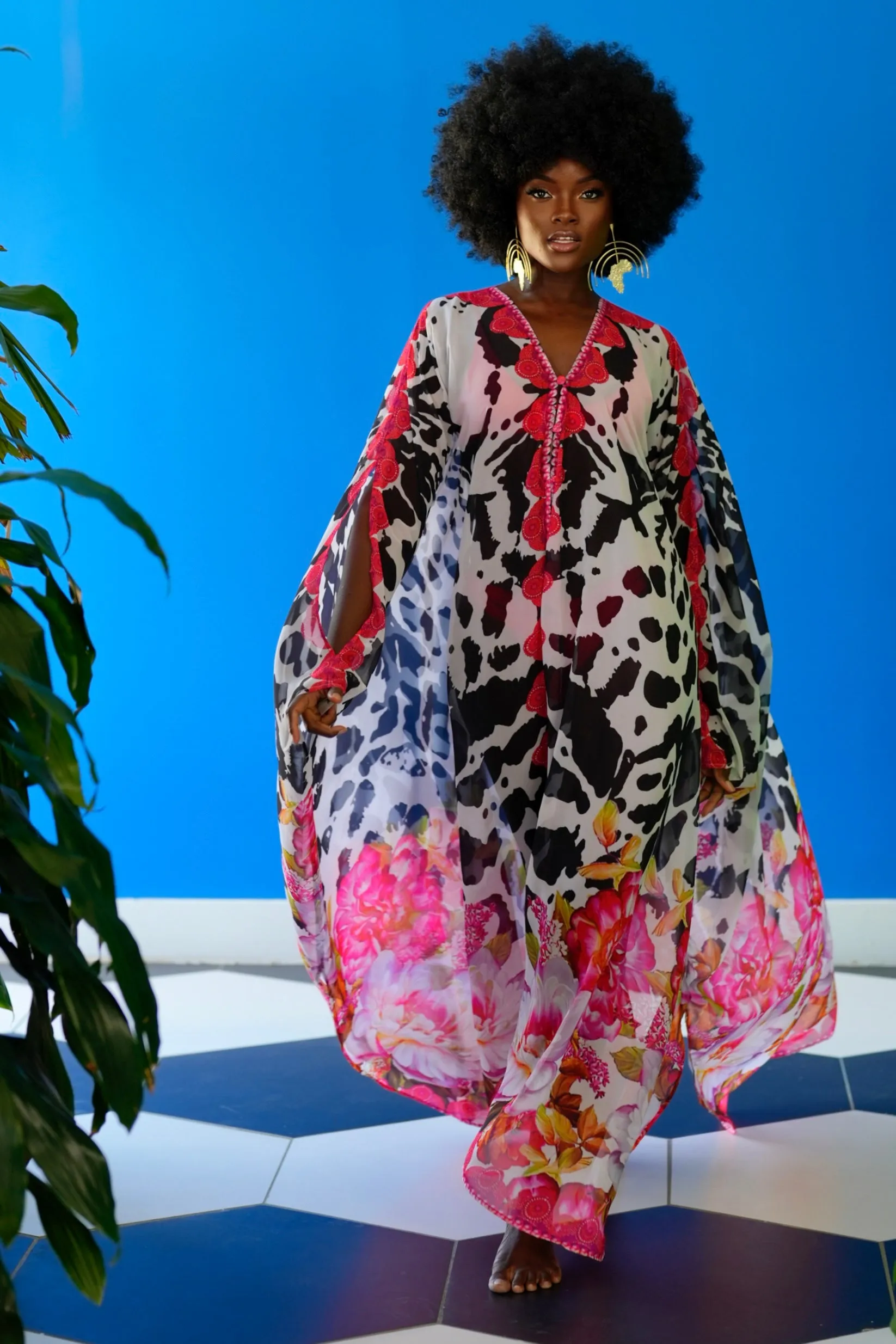 Shiba Goddess kaftan