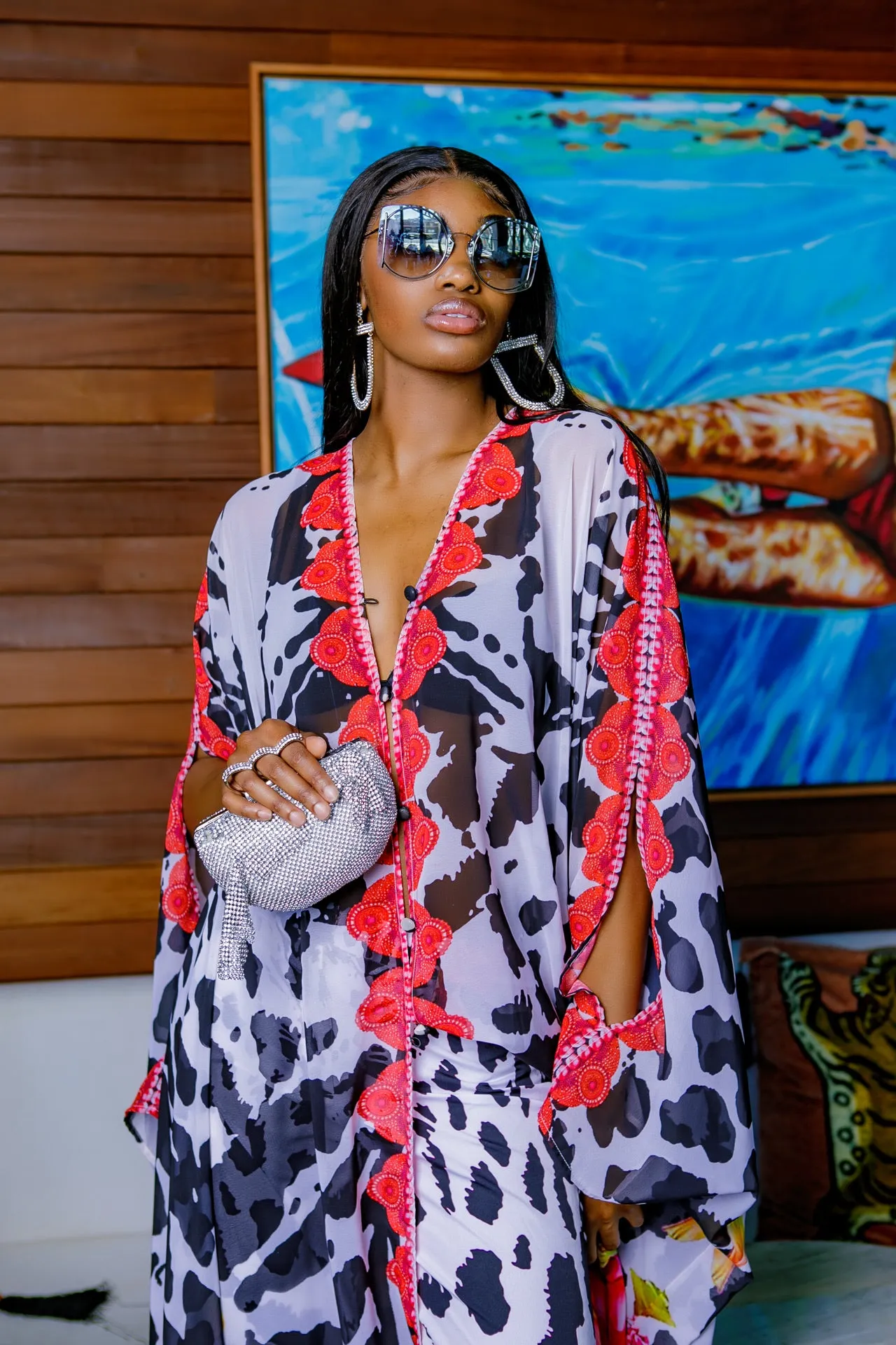 Shiba Goddess kaftan