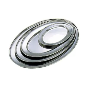Stainless Steel Oval Flat 20"