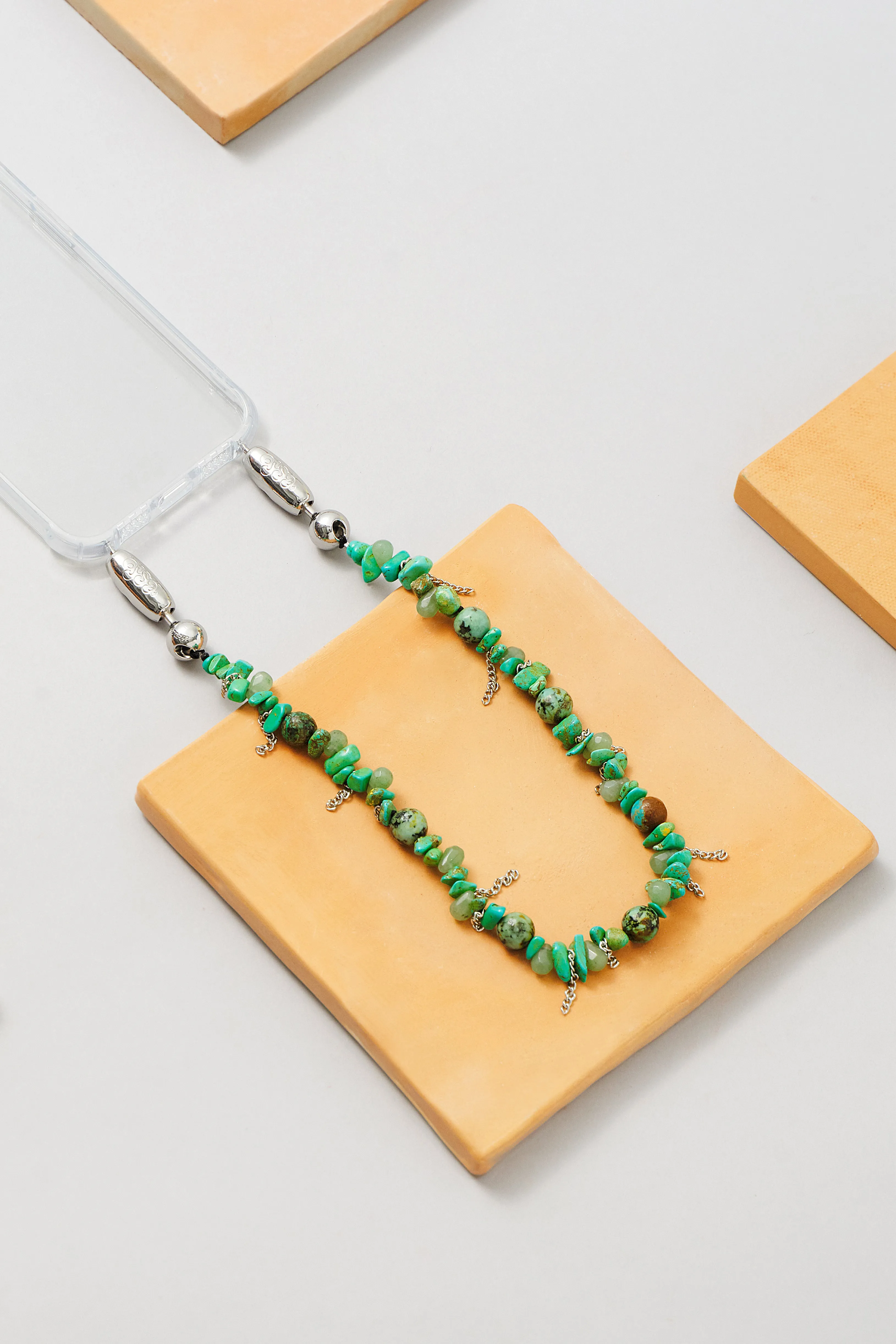 Stone And Fringe Wristlet