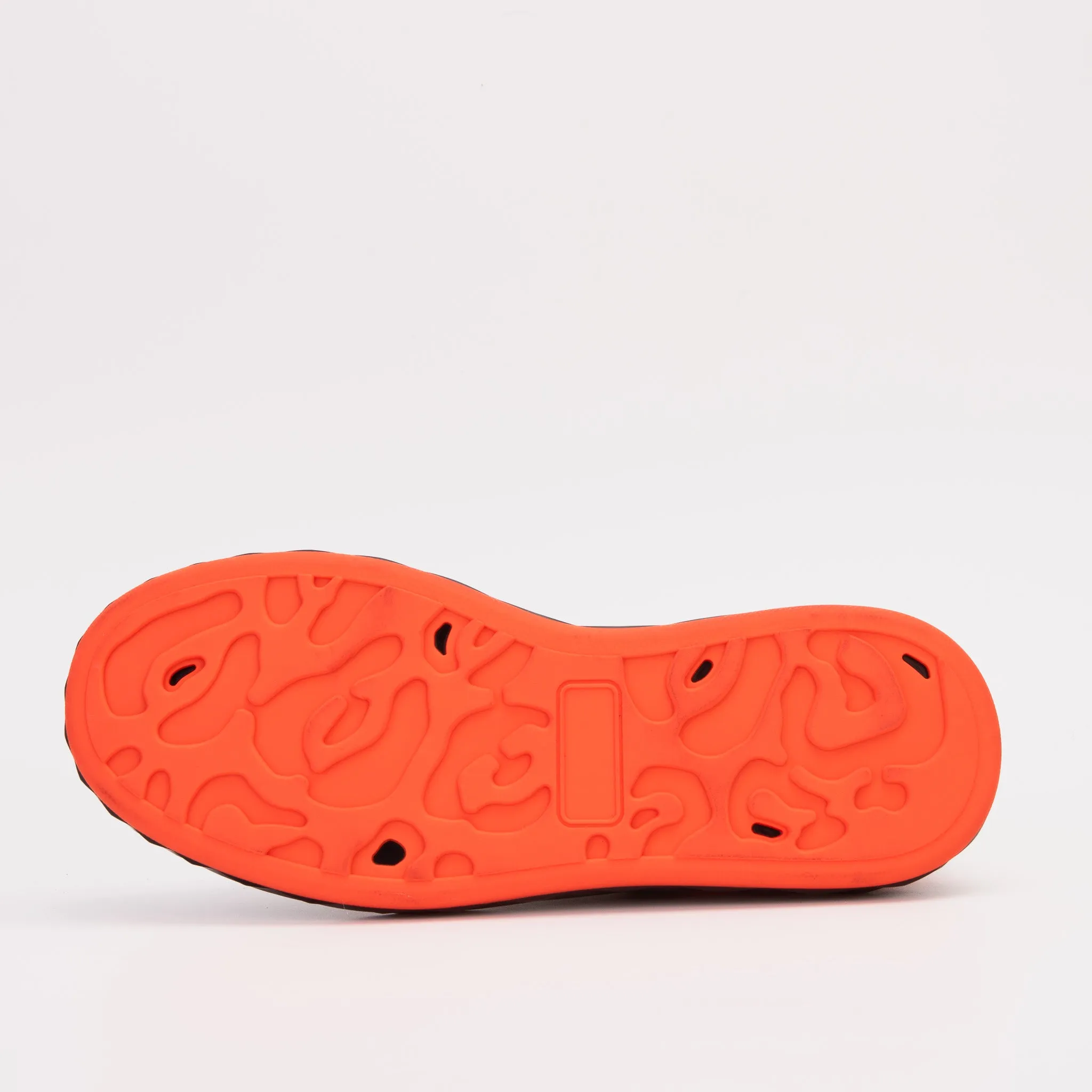 The Linq  Black & Orange Leather Men Sneaker