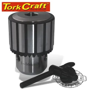 TORK CRAFT CHUCK & KEY 16MM 1.0-16MM B16 TAPER CM16-2