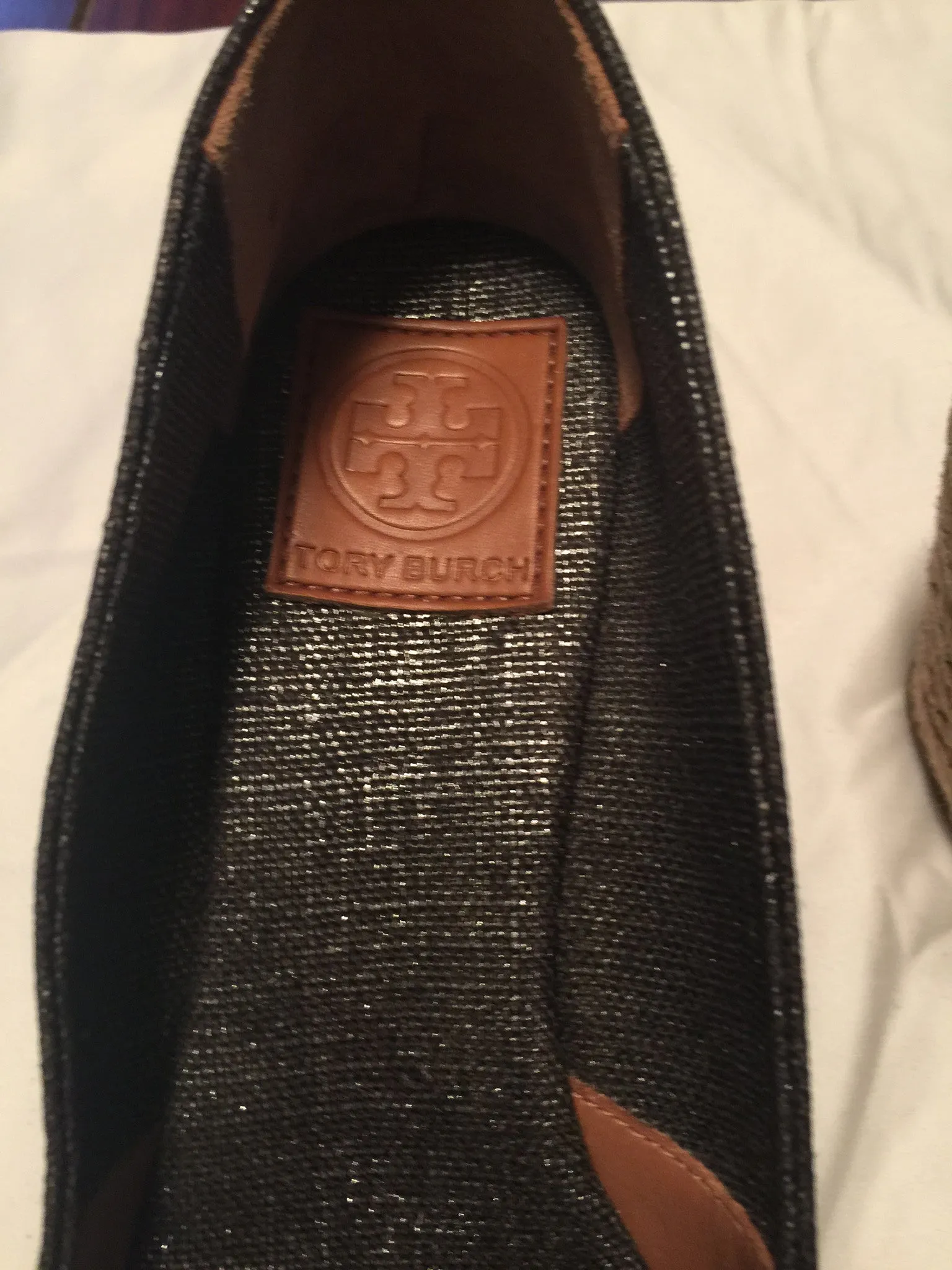Tory Burch Grey Wedges